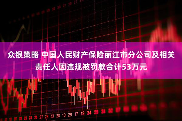 眾銀策略 中國人民財產保險麗江市分公司及相關責任人因違規被罰款合計53萬元
